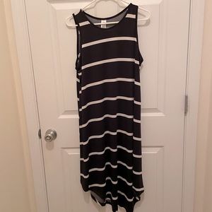 Xl new black and white stripes dress